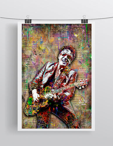 Neal Schon Poster, Journey's Neal Schon Gift, Journey Tribute Fine Art
