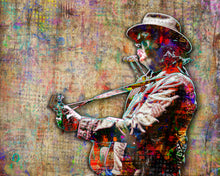 Neil Young Poster, Neil Young Gift, Neil Young Tribute Fine Art
