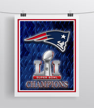 New England Patriots Super Bowl 51 Championship Poster, New England Patriots 2017 Championship Gift, New England Patriots NFL Super Bowl Championship