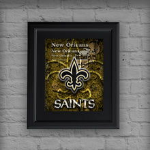 New Orleans Saints Poster, New Orleans SAINTS Artwork Saints Man Cave Gift