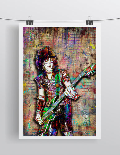 Nikki Sixx Poster, Mötley Crüe Gift, Nikki Sixx 2 of Motley Crue Tribute Fine Art