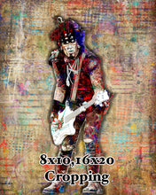 Nikki Sixx Poster, Motley Crue Gift, Nikki Sixx of Motley Crue Colorful Layered Tribute Fine Art