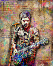 Noel Gallagher of Oasis Poster, Oasis Tribute Fine Art