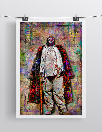 Notorious B.I.G. Poster, Biggie Smalls Print Fine Art