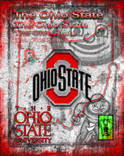 Ohio State Poster, Ohio State Buckeyes Tribute Art