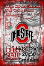 Ohio State Poster, Ohio State Buckeyes Tribute Art
