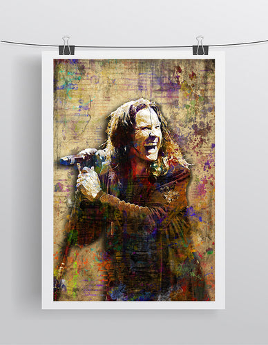 Ozzy Osbourne Poster, Ozzy Pop Gift, Ozzy Black Sabbath Tribute Fine Art