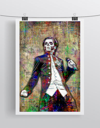 Papa Emeritus III Poster, Papa Emeritus 3rd of Ghost Gift, Ghost Tribute Fine Art