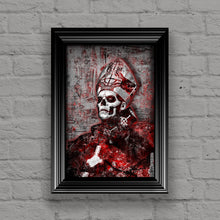Papa Emeritus Poster, Papa Emeritus Portrait Gift, Ghost Tribute Fine Art