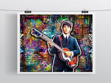 The Beatles Paul McCartney Poster, Paul McCartney Colorful Tribute Fine Art