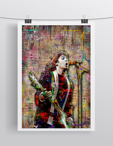 Paul McCartney Poster, Paul of Wings And The Beatles Gift, Sir Paul Tribute Fine Art