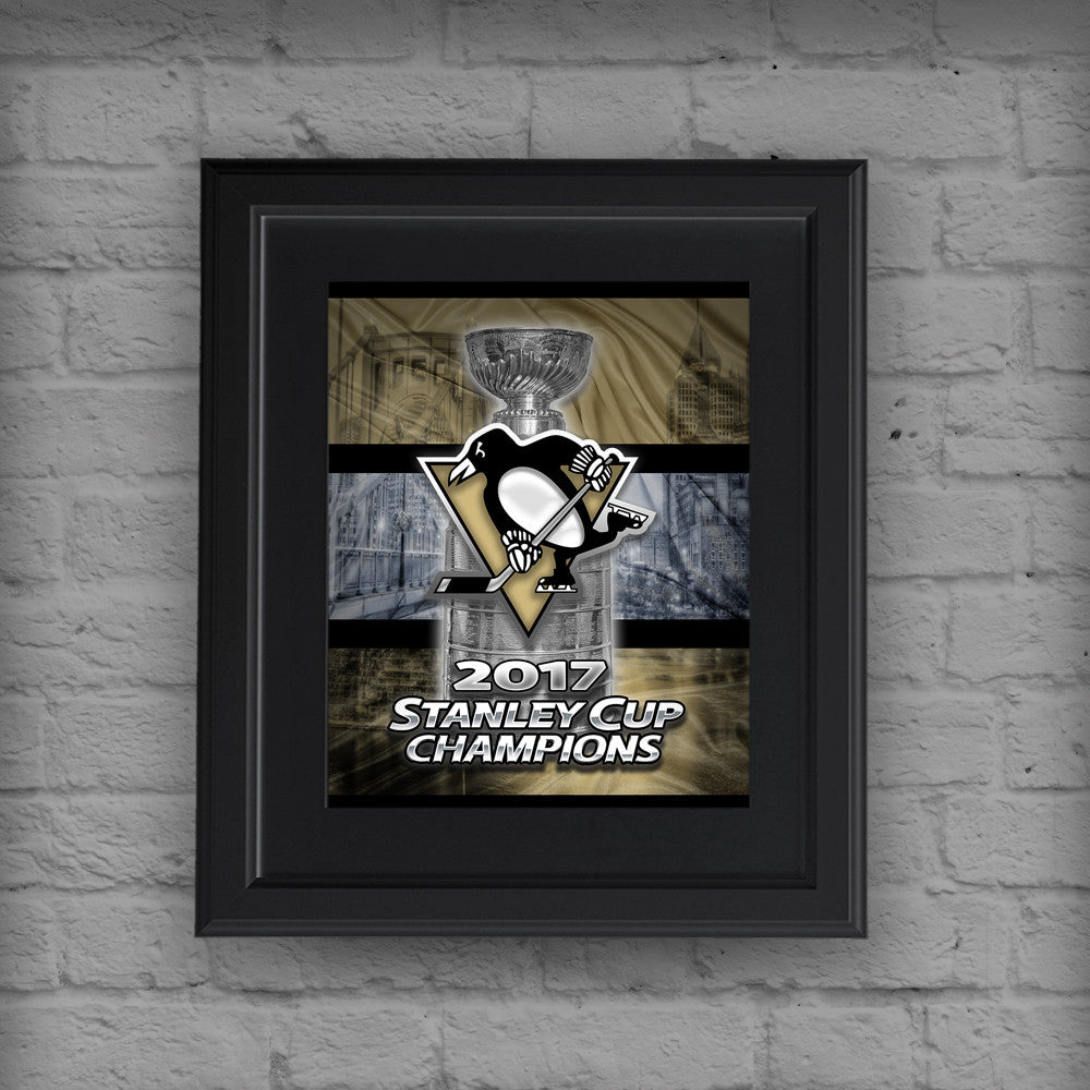 Pittsburgh Penguins NHL Stanley Cup Championship Framed Piece with
