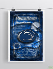 Penn State Nittany Lions Poster, Penn State Gift, Pennsylvania State Nittany Lions Man Cave, Penn State Sports Print