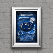 Penn State Nittany Lions Poster, Penn State Gift, Pennsylvania State Nittany Lions Man Cave, Penn State Sports Print