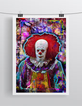 Pennywise The Clown From "IT" Tim Curry Poster, Stephen Kings IT Horror Fine Art