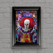Pennywise The Clown From "IT" Tim Curry Poster, Stephen Kings IT Horror Fine Art