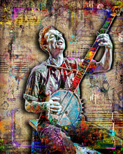 Pete Seeger Poster, Pete Seeger Folk Tribute Pop Print Fine Art