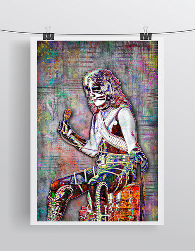 Peter Criss of KISS Poster, Kiss Tribute Fine Art