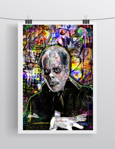Phantom Of The Opera Poster, Lon Chaney Phantom of the Opera Tribute Fine Art