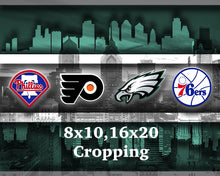 Philadelphia Sports Teams Poster, Philadelphia Eagles, Flyers, 76ers, Phillies, gift