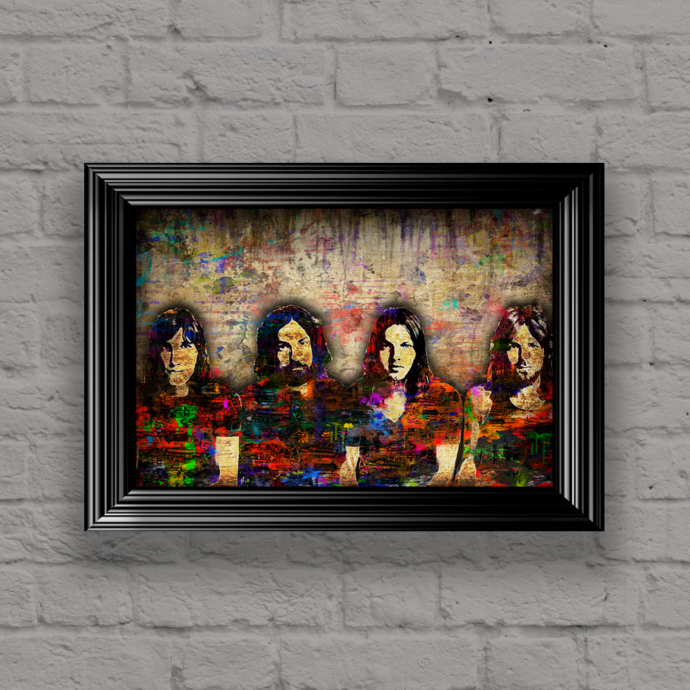 Pink Floyd Poster, Pink Floyd Unique Gift,Pink Floyd Colorful Layered –  McQDesign