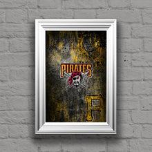 Pittsburgh Pirates Poster, Pittsburgh Pirates Artwork Gift, Pirates Layered Man Cave Art