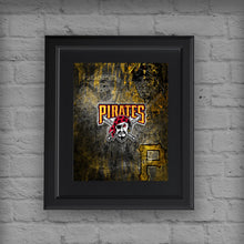 Pittsburgh Pirates Poster, Pittsburgh Pirates Artwork Gift, Pirates Layered Man Cave Art