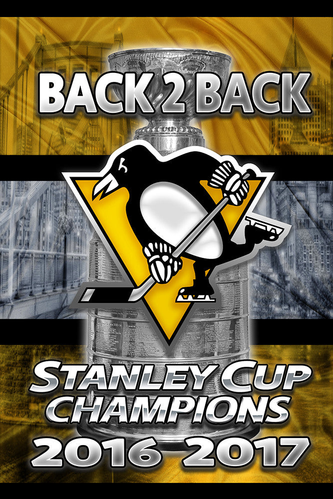 Pittsburgh Penguins Back To Back 2017 Stanley Cup Champions