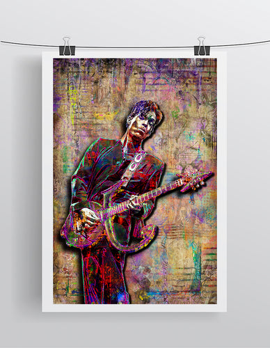 Prince Pop Art Poster, Prince Tribute, Prince Fine Art Gift, Prince Art