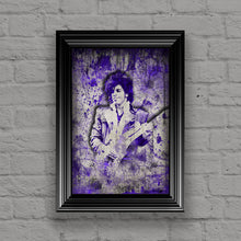 Prince Pop Art Poster, Prince Fine Art Gift, Prince Ink Purple Layered Art