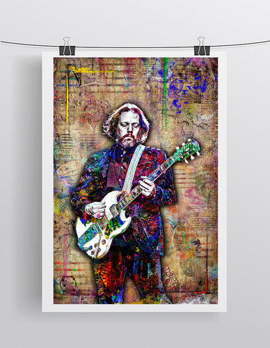 The Black Crowes Poster, Rich Robinson of The Black Crowes Fine Art