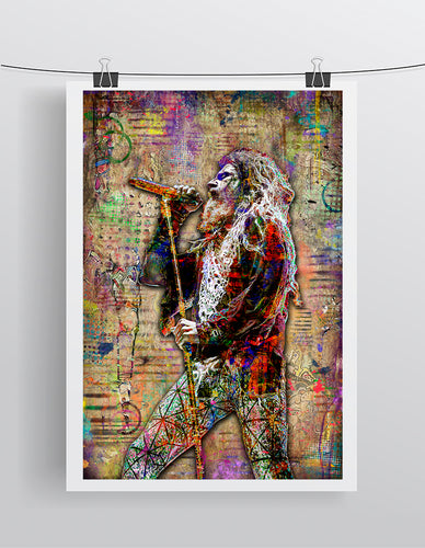 Rob Zombie Poster, Rob Zombie Print, Rob Zombie  Tribute Fine Pop Art