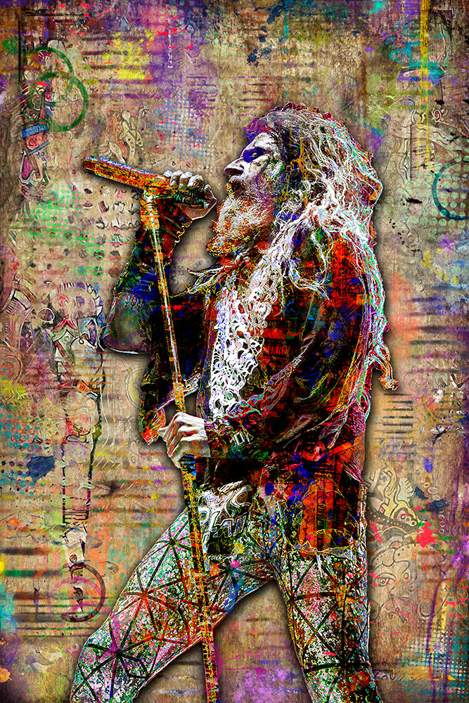 Rob Zombie Poster, Rob Zombie Print, Rob Zombie Tribute Fine Pop Art ...