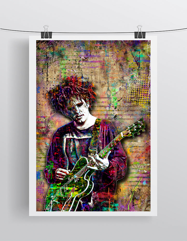 Robert Smith of The Cure Poster,  The Cure Print Fine Art