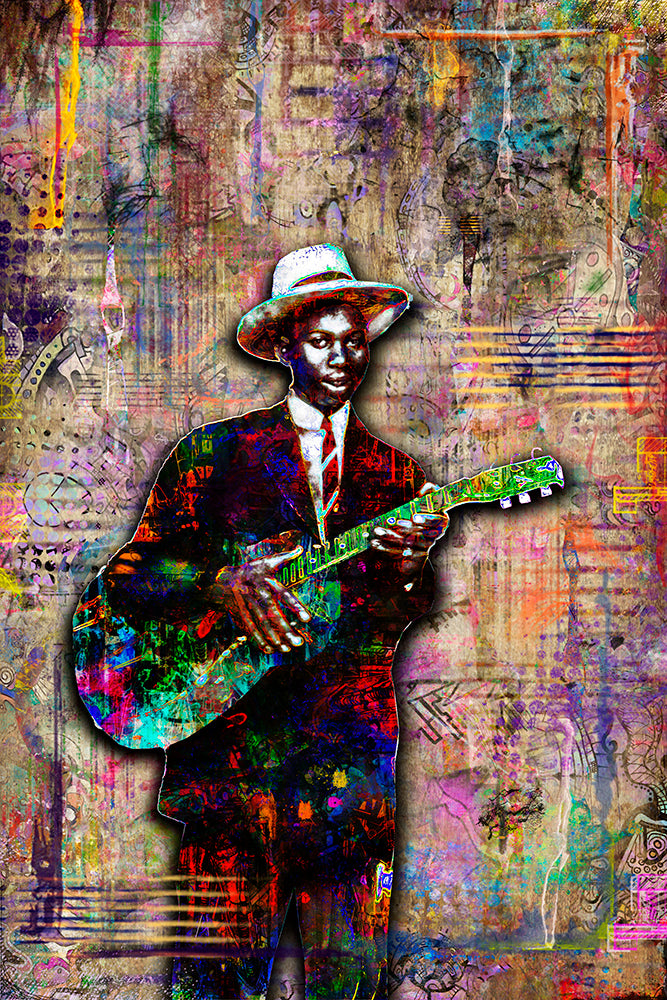 Robert Johnson - Cross Road Blues  Blues music art, Robert johnson, Blues