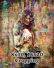 Robert Plant Poster, Robert Plant of Led Zeppelin Gift, Robert Plant Fine Art