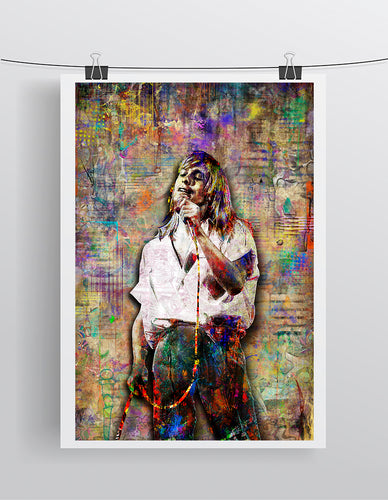 Robin Zander Cheap Trick Poster, Cheap Trick Gift, Robin of Cheap Trick Tribute Fine Art