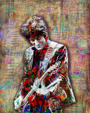 Ronnie Wood Poster, Rolling Stones Gift, Ron Wood Tribute Fine Art