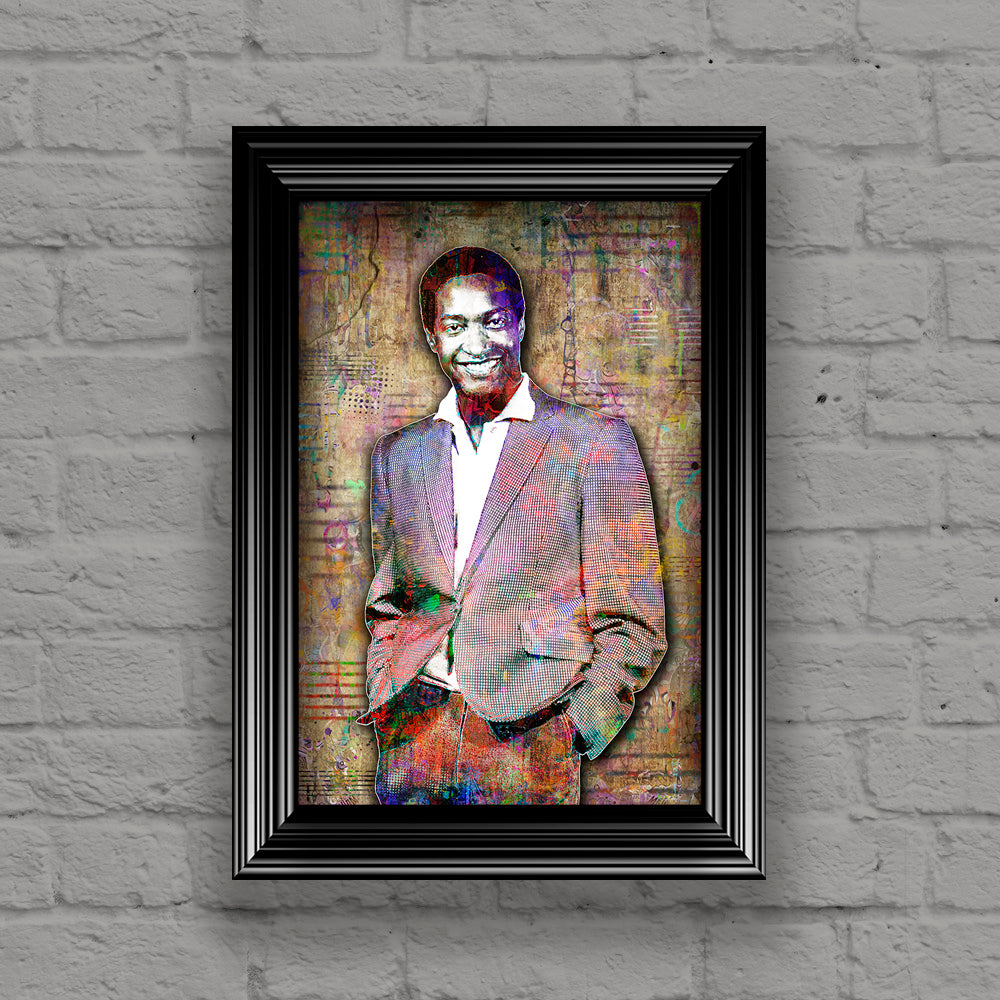Sam Cooke Poster, Sam Cooke Blues Tribute Gift, Fine Art – McQDesign