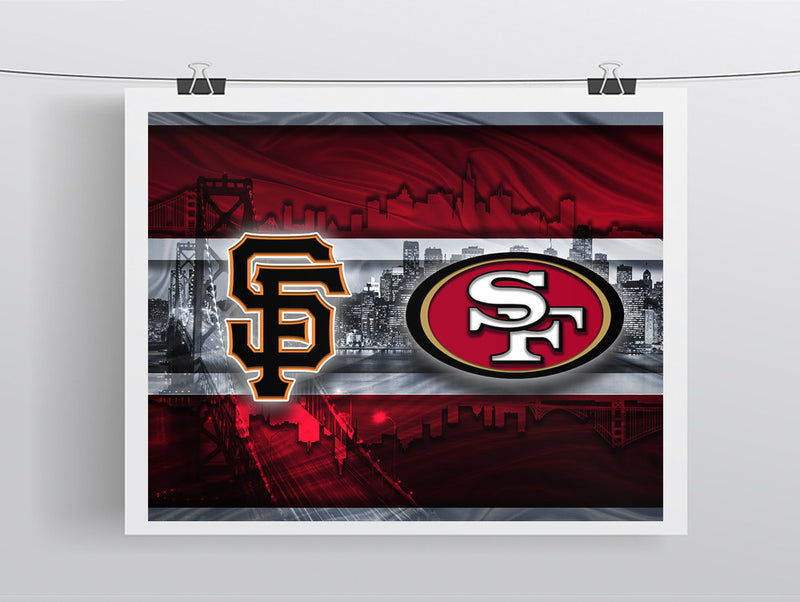 San Francisco 49ers Official NFL Football Team Logo Poster - Starline Inc.