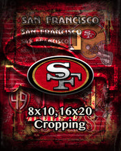 San Fransisco 49ers Football Poster, San Francisco Forty-Niners Gift, 49ers Man Cave Art