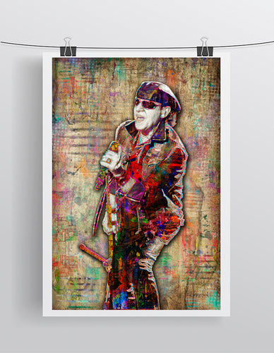 Scorpions Klaus Meine Poster, Scorpions Gift, Klause Meine Tribute Fine Art