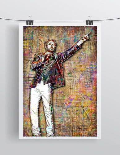 Simon Le Bon of Duran Duran Poster, Duran Duran Tribute Fine Art