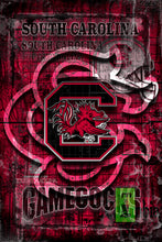 South Carolina Game Cocks Poster, South Carolina Print, Gamecocks gift, SC Game Cocks Cave Picture