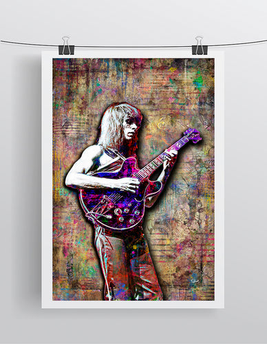 Steve Howe of YES Poster, Yes Tribute Fine Art