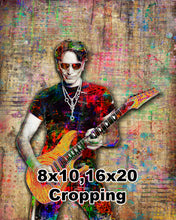 Steve Vai Poster, Guitarist Steve Vai Gift, Steve Vai Tribute Fine Art