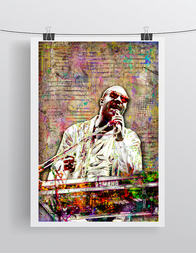 Stevie Wonder Poster, Stevie Wonder Tribute Fine Art