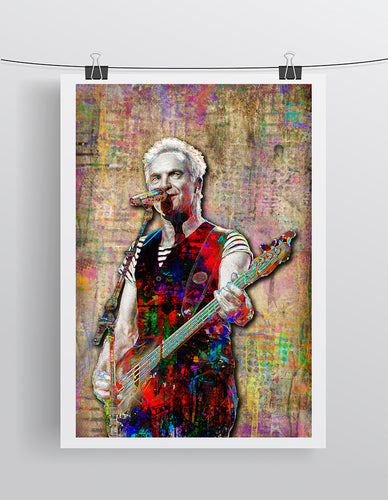Sting Poster, Sting of The Police Gift, Sting Fine Art
