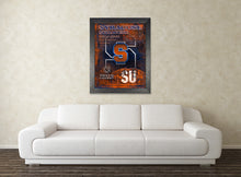 Syracuse Orange Poster, Syracuse Orange Print, Orange gift, Syracuse Man Cave Picture