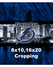 Tampa Bay Lightning Poster, Tampa Bay Lightning Print, Tampa Bay Lightning Man Cave Art, Lightning Hockey